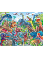 Larsen Puzzle Glückliche Dinosaurier, 43 Teile