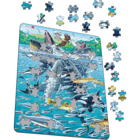 Larsen Puzzle Hering & Buckelwale, 140 Teile