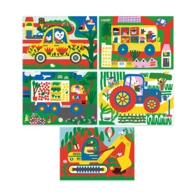 Djeco Scratchbilder Fahrzeuge entdecken