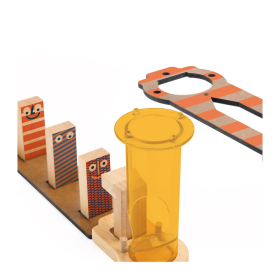 Djeco Kettenreaktionsspiel Zig & Go Junior, 43 Teile