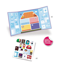 Djeco Stickerbilder Haus