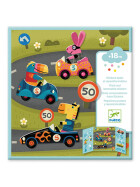 Djeco Stickerbilder Auto