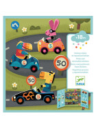 Djeco Stickerbilder Auto