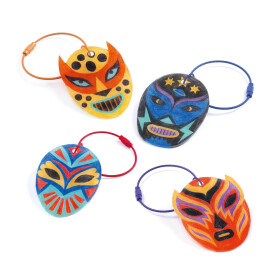 Djeco Artistic plastic Wrestler-Schl&uuml;sselanh&auml;nger