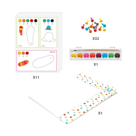Djeco 3 Figuren anmalen Fuchsfamilie
