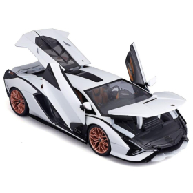 Bburago Lamborghini Sian FKP 37 1/18 weiss/schwarz