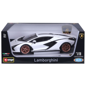 Bburago Lamborghini Sian FKP 37 1/18 weiss/schwarz