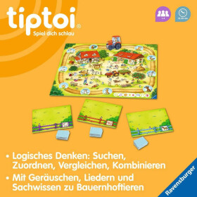 Ravensburger tiptoi&reg; R&auml;tselspass auf dem Bauernhof
