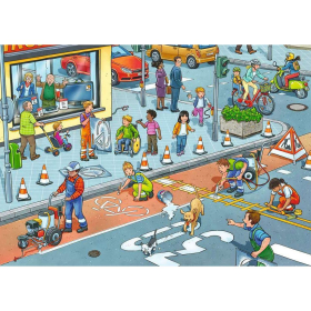 Ravensburger Strassenbaustelle