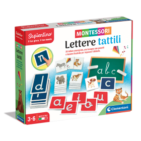 Clementoni Montessori Lettere tattili