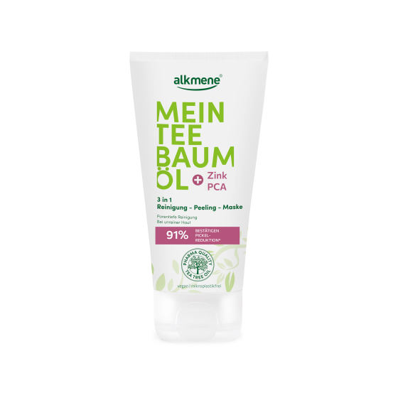 alkmene Mein Teebaumöl 3 in1 Reinigung-Peeling-Maske, 150 ml