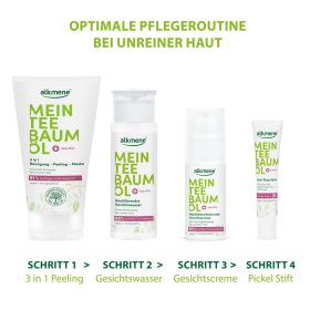 alkmene Mein Teebaumöl 3 in1 Reinigung-Peeling-Maske, 150 ml