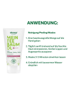 alkmene Mein Teebaumöl 3 in1 Reinigung-Peeling-Maske, 150 ml