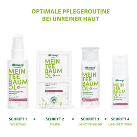 alkmene Mein Teebaumöl Anti-Unreinheiten Maske, 2 x 7 ml