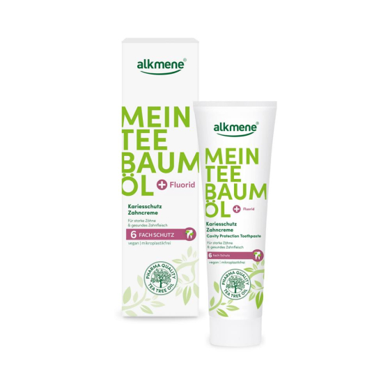 * alkmene Mein Teebaumöl Kariesschutz Zahncreme, 100 ml