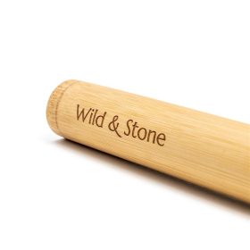 Wild & Stone Zahnbürsten Reiseetui aus Bambus, Erwachsene