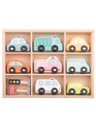 Spielba Fahrzeug-Set in Holzbox