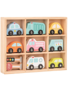 Spielba Fahrzeug-Set in Holzbox