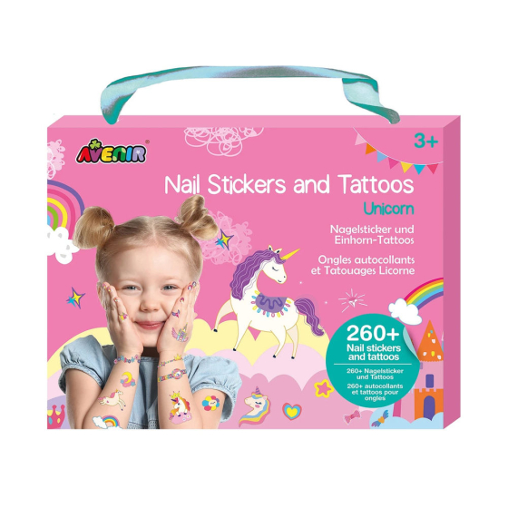 Avenir Nagelsticker & Tattoos Einhorn