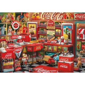 Schmidt Spiele Coca Cola Nostalgie-Shop 1000 Teile