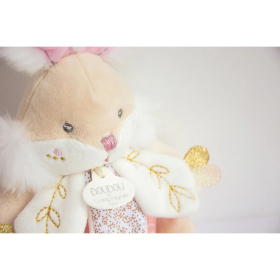 Doudou Musikspieldose Hase, rosa 20cm