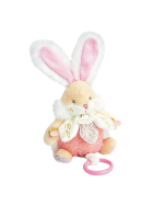 Doudou Musikspieldose Hase, rosa 20cm