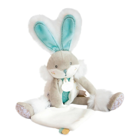 Doudou Hase mit Schmusetuch, mandel