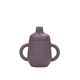 * SOINA Silikon 3in1 Becher, aubergine