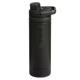 Grayl Ultrapress Purifier Bottle, Covert Black