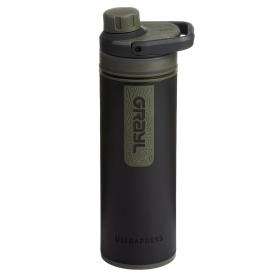 Grayl Ultrapress Purifier Bottle, Camp Black