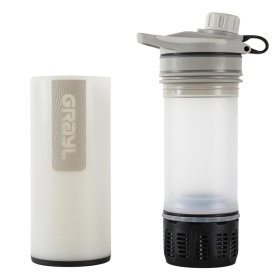 Grayl Geopress Purifier Bottle, Peak White