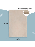 Hakuna Matte Samtmatte, Wolke, 2 x 1.5 m, Beige