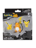 Jazwares Pokémon Select Evolution Pack Pichu, Pikachu, Raichu