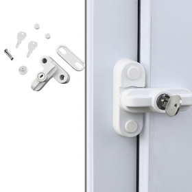 X-Tac T-Lock G60 Fensterschloss Einbruchschutz, weiss