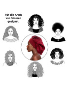 Satin Haarschlaf-Haube, Weinrot