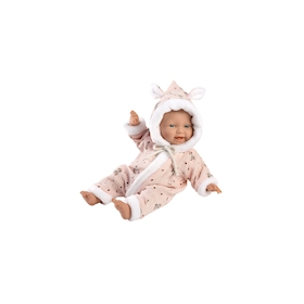 Llorens Babypuppe mit Overall rosa 32cm