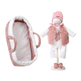 Llorens Puppentragetasche & Strampler rosa 42cm