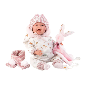 Llorens Babypuppe Mimi Hase rosa 42cm