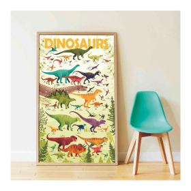 Poppik Sticker Lernposter Dinosaurier