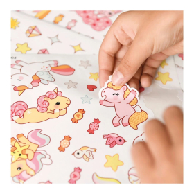 Poppik Sticker Kreativ Poster Einhörner