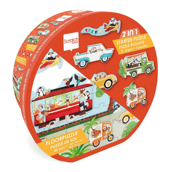 Scratch 2in1 Bodenpuzzle Unterwegs