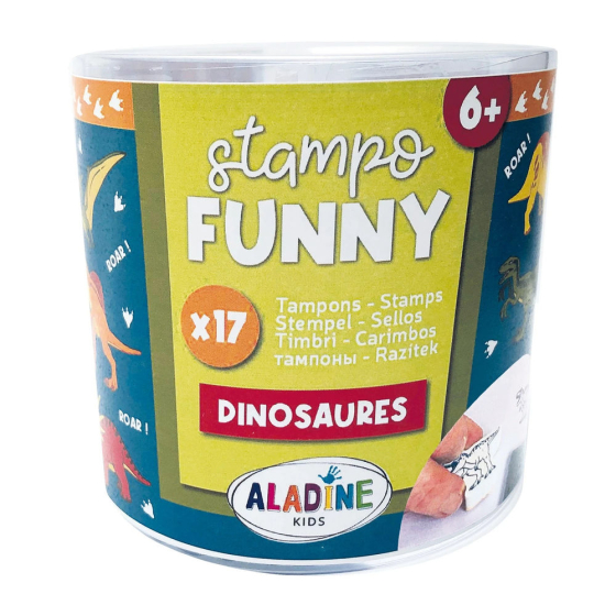 Aladine Kinder Stempel Funny Dinosaurier