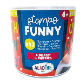 Aladine Kinder Stempel Funny Buchstaben & Zahlen