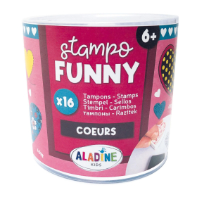 Aladine Kinder Stempel Funny Herzen