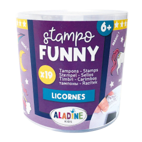 Aladine Kinder Stempel Funny Einhorn