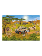 Puzzle Wild Life in der Sarvanne, 60 Teile (inkl. Figur)
