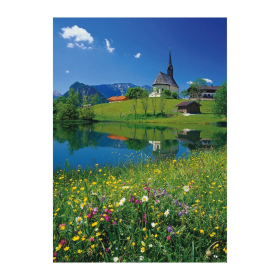Puzzle Inzell, Einsiedlhof und Kirche St. Nikolaus, 1000 Teile