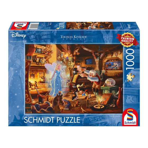 Puzzle Disney Geppettos Pinocchio, 1000 Teile