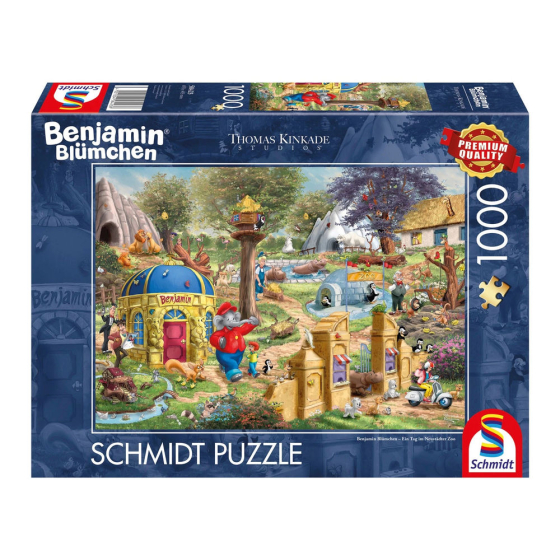 Puzzle Benjamin Blümchen Ein Tag im Neustädter Zoo, 1000 Teile