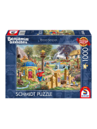 Puzzle Benjamin Blümchen Ein Tag im Neustädter Zoo, 1000 Teile